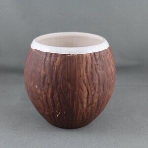 Vintage Tiki Mug - Coconut Mug Hand Painted Trader Vics Canada - Ceramic Mug